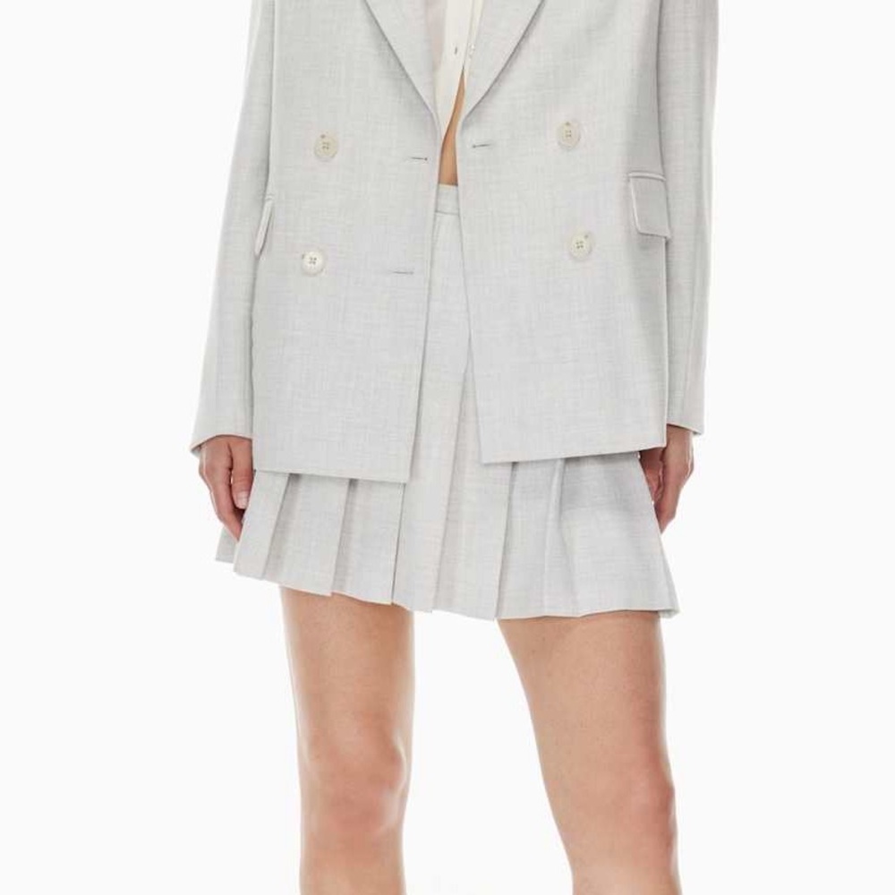 Wilfred Light Gray Mini Skirt